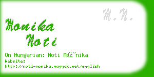 monika noti business card